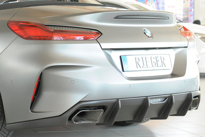 BMW Z4 (G4Z/G29) Rieger Heckeinsatz nur für M-Sport-Paket-Heckschürze für orig. Endrohr li. u. re., ABS, für Fzg. mit M-Sport-Paket, 
inkl. Montagezubehör, Gutachten