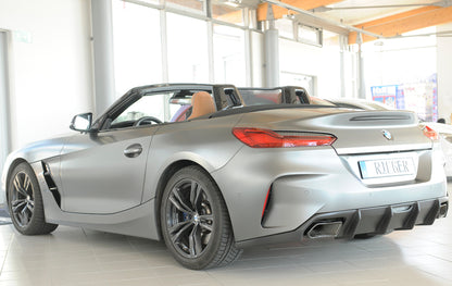 BMW Z4 (G4Z/G29) Rieger Heckeinsatz nur für M-Sport-Paket-Heckschürze für orig. Endrohr li. u. re., ABS, für Fzg. mit M-Sport-Paket, 
inkl. Montagezubehör, Gutachten