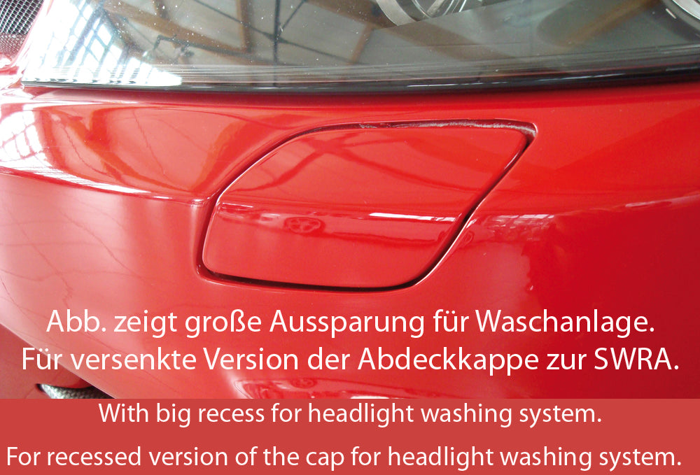 Opel Astra H Rieger Spoilerstoßstange mit kleiner Aussparung für SWRA ABS, für Fzg. mit Scheinwerferreinigungsanlage, OPC und ohne OPC, 
inkl. Montagezubehör, Alugitter, Lüftungsschacht, Lufteinlassblende, ABE