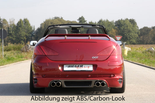 Peugeot 307 Rieger Heckansatz   nur für Cabrio und für 4-Rohr-Anlagen! ABS, für Fzg. mit Einparkhilfe (PDC), 
inkl. Alugitter, Gutachten, Montagezubehör