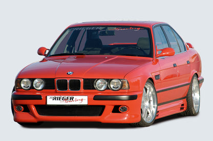 BMW 5er E34 Rieger Seitenschweller  links, mit Schacht und 2 Ausschnitten, ABS, 
inkl. Alugitter, Gutachten, Montagezubehör