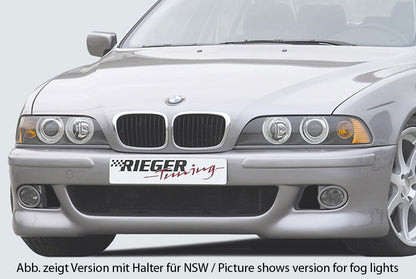 BMW 5er E39 Rieger Spoilerstoßstange   ABS, für Fzg. mit Scheinwerferreinigungsanlage, 
inkl. Alugitter, Gutachten, Montagezubehör