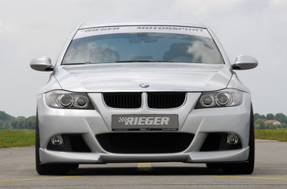 BMW 3er E90 Rieger Spoilerstoßstange   -> Rückfrage ob 330i oder normal ! ABS, für Fzg. mit Einparkhilfe (PDC), 
inkl. Alugitter, Montagezubehör, ABE