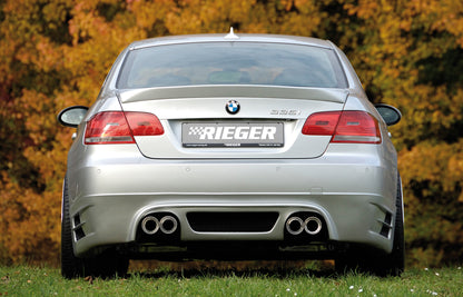 BMW 3er E92 Rieger Heckansatz   Nur für 335i ! für Doppelendrohr li. u. re. (335i-Look), ABS, 
inkl. Alugitter, Gutachten, Montagezubehör