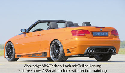 BMW 3er E92 Rieger Heckansatz   Nur für 335i ! für Doppelendrohr li. u. re. (335i-Look), ABS, 
inkl. Alugitter, Gutachten, Montagezubehör