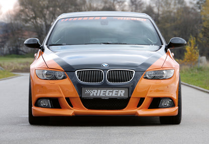 BMW 3er E92 Rieger Spoilerstoßstange    ABS,  für Fzg. mit Scheinwerferreinigungsanlage, Einparkhilfe, 
Alugitter, Montagezubehör, ABE