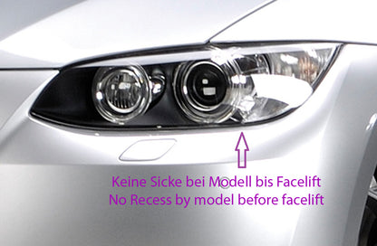 BMW 3er E92 Rieger Spoilerstoßstange    ABS,  für Fzg. mit Scheinwerferreinigungsanlage, Einparkhilfe, 
Alugitter, Montagezubehör, ABE