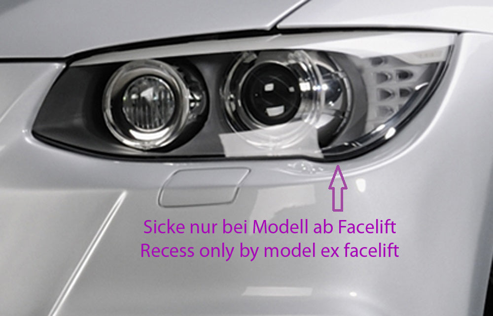 BMW 3er E92 Rieger Spoilerstoßstange    ABS,  für Fzg. mit Scheinwerferreinigungsanlage, Einparkhilfe, 
Alugitter, Montagezubehör, ABE