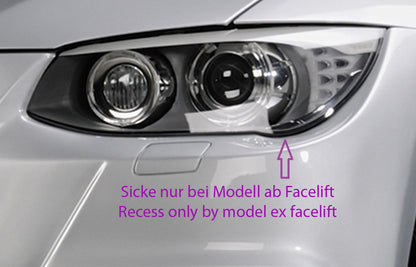 BMW 3er E92 Rieger Spoilerstoßstange    ABS,  für Fzg. mit Scheinwerferreinigungsanlage, Einparkhilfe, 
Alugitter, Montagezubehör, ABE