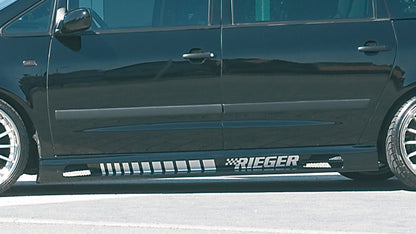 Ford Alhambra (7MS) Rieger Seitenschweller  rechts, mit Schacht und 2 Ausschnitten, ABS, 
inkl. Alugitter, Gutachten, Montagezubehör