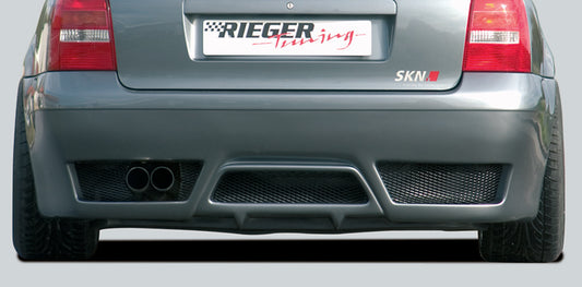Audi A4 (B5) Rieger Heckschürze    ABS, für Fzg. mit Einparkhilfe (PDC), 
inkl. Alugitter, Gutachten, Montagezubehör