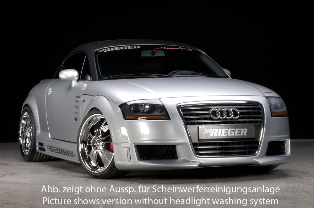Audi TT (8N) Rieger Spoilerstoßstange R-Frame  Achtung: Grill muss separat bestellt werden! ABS, für Fzg. mit Scheinwerferreinigungsanlage, 
inkl. Alugitter, Montagezubehör, ABE