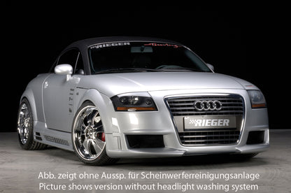 Audi TT (8N) Rieger Spoilerstoßstange R-Frame  Achtung: Grill muss separat bestellt werden! ABS, für Fzg. mit Scheinwerferreinigungsanlage, 
inkl. Alugitter, Montagezubehör, ABE