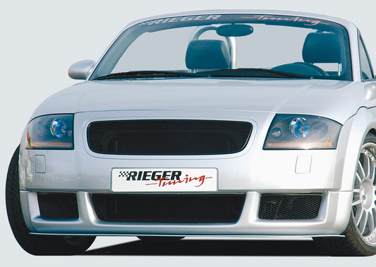 Audi TT (8N) Rieger Spoileransatz RS-Four-Look  nicht für 6 Zyl. und S-Line-Stoßstange ab 07.03- ABS, für Fzg. ohne S-Line Exterieur, 
inkl. Alugitter, Montagezubehör, ABE