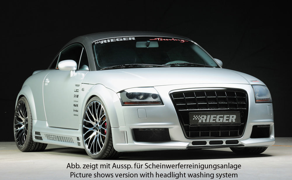 Audi TT (8N) Rieger Spoilerstoßstange R-Frame  Achtung: Grill muss separat bestellt werden! mit zusätzlichen Lüftungsschlitzen, ABS, 
inkl. Alugitter, Montagezubehör, ABE