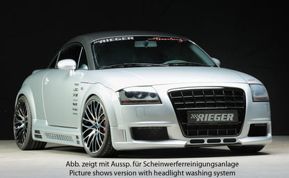 Audi TT (8N) Rieger Spoilerstoßstange R-Frame  Achtung: Grill muss separat bestellt werden! mit zusätzlichen Lüftungsschlitzen, ABS, 
inkl. Alugitter, Montagezubehör, ABE