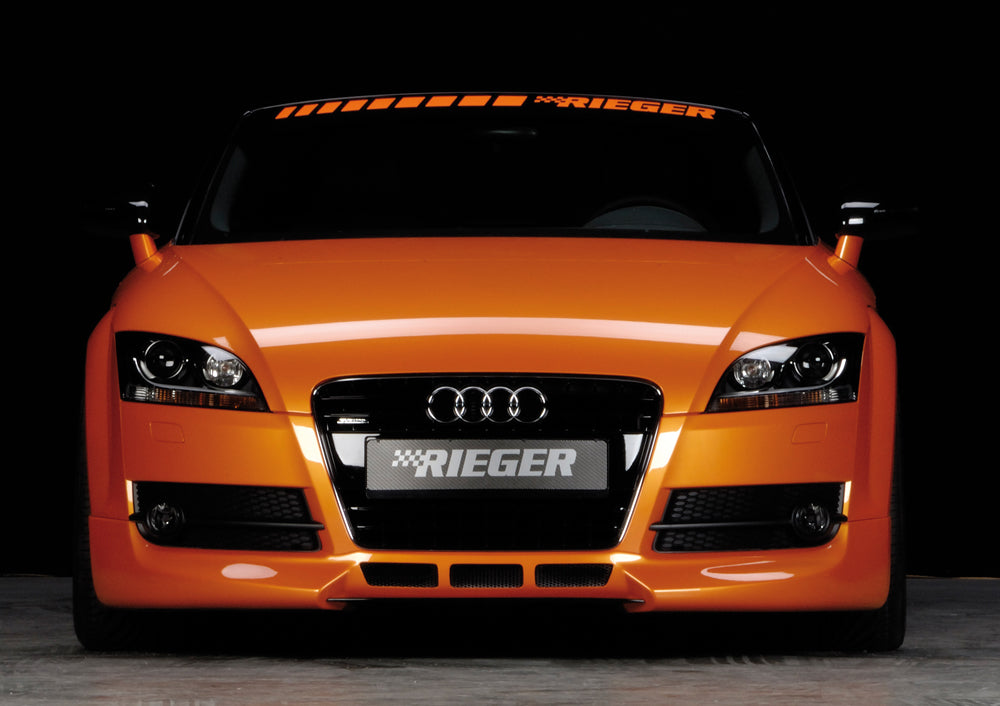 Audi TT (8J) Rieger Spoilerlippe   nicht S-Line ABS, für Fzg. ohne S-Line Exterieur, 
inkl. Montagezubehör, ABE, Alugitter