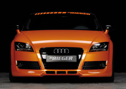Audi TT (8J) Rieger Spoilerlippe   nicht S-Line ABS, für Fzg. ohne S-Line Exterieur, 
inkl. Montagezubehör, ABE, Alugitter