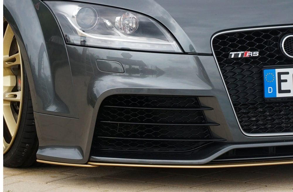 Audi TT RS (8J) Rieger Spoilerschwert seitlich rechts für orig. Frontschürze Audi TT RS (8J) rechts, für orig. Frontschürze, ABS, 
inkl. Montagezubehör, Gutachten