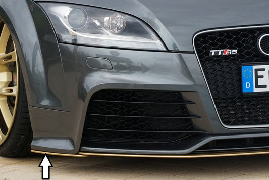 Audi TT RS (8J) Rieger Spoilerschwert seitlich rechts für orig. Frontschürze Audi TT RS (8J) rechts, für orig. Frontschürze, ABS, 
inkl. Montagezubehör, Gutachten