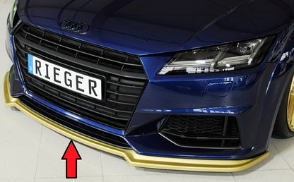 Audi TT (8J-FV/8S) Rieger Spoilerschwert für orig. S-Line-Frontschürze für orig. Frontschürze, ABS, für Fzg.für orig. Frontschürze, ABS, für Fzg.
mit S-Line Exterieur (bis Facelift), 
ohne S-Line Exterieur (ab Facelift),
inkl. Montagezubehör, ABE