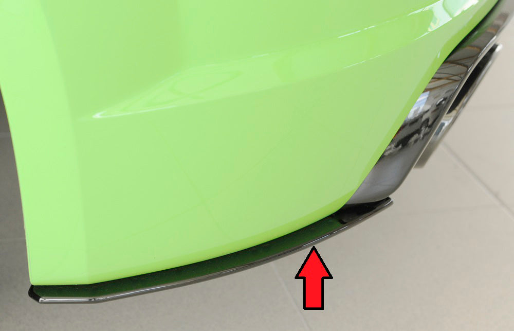 Audi TT RS (8J/8J1-FV/8S) Rieger Heckschürzenansatz seitlich links nur für orig. Heckschürze TT-RS links, für orig. Heckschürze, ABS, für Fzg. mit S-Line Exterieur, 
inkl. Montagezubehör, Gutachten