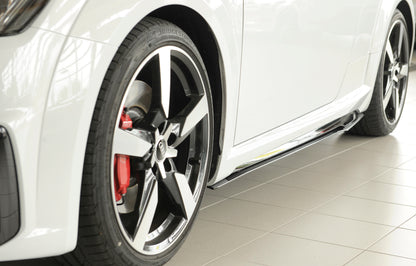 Audi TT (8J-FV/8S) Rieger Seitenschwelleransatz nur für S-Line-Schweller auch TTS / TT-RS links, für orig. Seitenschweller, ABS, für Fzg. mit S-Line Exterieur, 
inkl. Montagezubehör, Gutachten
