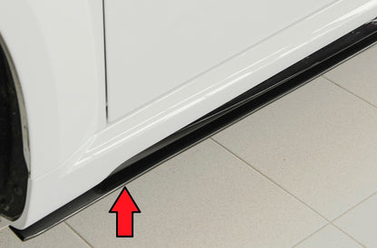 Audi TT (8J-FV/8S) Rieger Seitenschwelleransatz nur für S-Line-Schweller auch TTS / TT-RS links, für orig. Seitenschweller, ABS, für Fzg. mit S-Line Exterieur, 
inkl. Montagezubehör, Gutachten