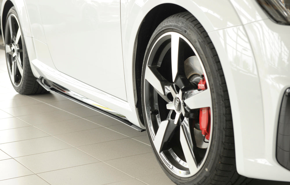 Audi TT (8J-FV/8S) Rieger Seitenschwelleransatz nur für S-Line-Schweller auch TTS / TT-RS rechts, für orig. Seitenschweller, ABS, für Fzg. mit S-Line Exterieur, 
inkl. Montagezubehör, Gutachten