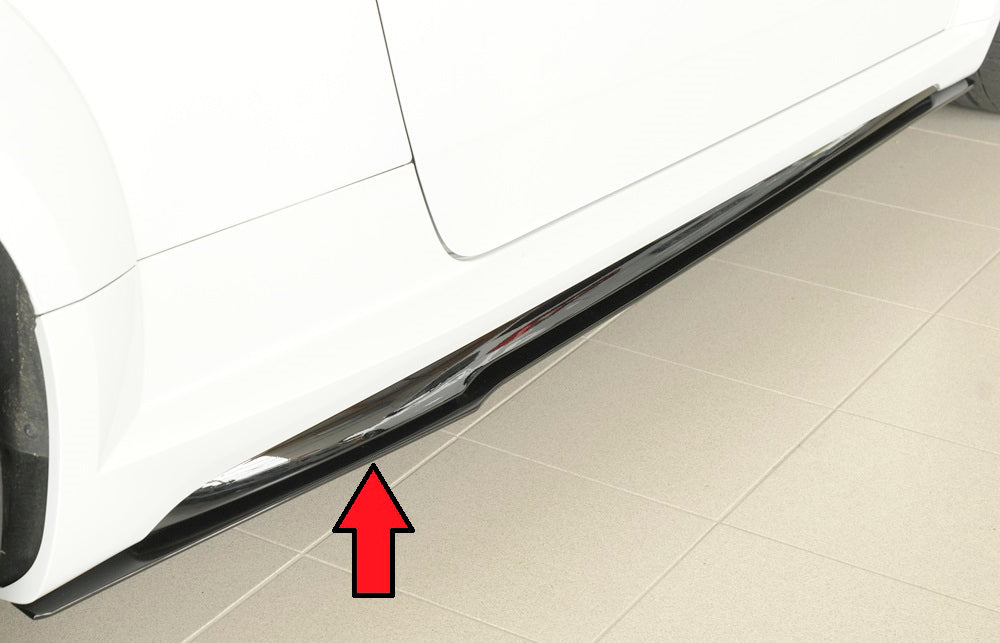 Audi TT (8J-FV/8S) Rieger Seitenschwelleransatz nur für S-Line-Schweller auch TTS / TT-RS rechts, für orig. Seitenschweller, ABS, für Fzg. mit S-Line Exterieur, 
inkl. Montagezubehör, Gutachten