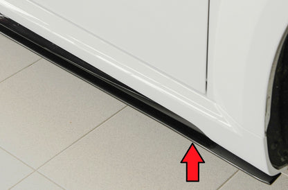 Audi TT (8J-FV/8S) Rieger Seitenschwelleransatz nur für S-Line-Schweller auch TTS / TT-RS rechts, für orig. Seitenschweller, ABS, für Fzg. mit S-Line Exterieur, 
inkl. Montagezubehör, Gutachten
