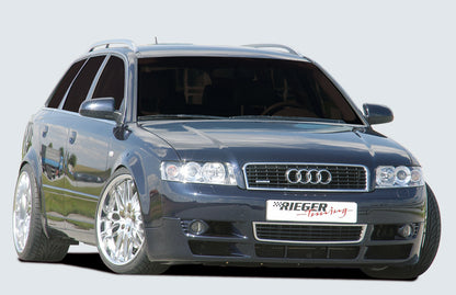 Audi A4 (8E) Typ B6 Rieger Spoileransatz    ABS, 
inkl. Alugitter, Gutachten, Montagezubehör