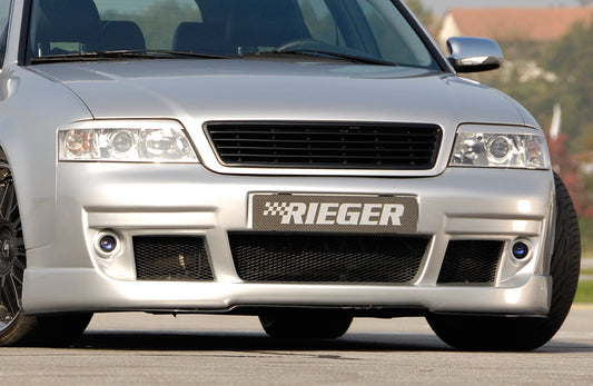 Audi A6 (4B) Rieger Spoilerstoßstange S6-Look  -> ab Bj. 2002, nicht für V8! ABS, 
inkl. Alugitter, Montagezubehör, ABE