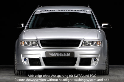 Audi A6 (4B) Rieger Spoilerstoßstange S6-Look  -> ab Bj. 2002, nicht für V8! ABS, für Fzg. mit Einparkhilfe (PDC), 
inkl. Alugitter, Montagezubehör, ABE