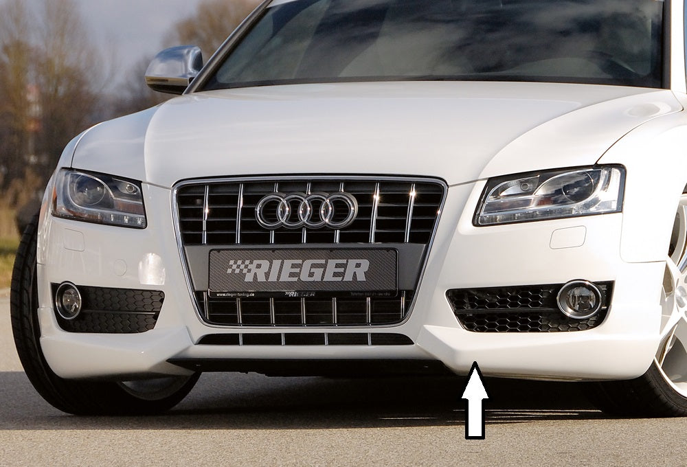 Audi A5 (B8/B81) Rieger Spoilerlippe  ABS, für Fzg. ohne S-Line Exterieur, 
inkl. Montagezubehör, ABE