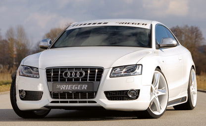 Audi A5 (B8/B81) Rieger Spoilerlippe  ABS, für Fzg. ohne S-Line Exterieur, 
inkl. Montagezubehör, ABE