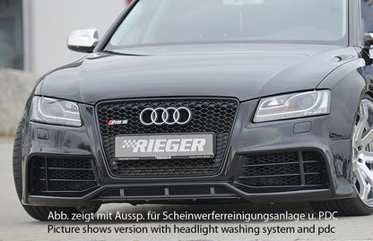 Audi A5 (B8/B81) Rieger Spoilerstoßstange  orig. Nebelscheinwerfer entfallen, ABS, für Fzg. mit Scheinwerferreinigungsanlage, S-Line Exterieur und ohne S-Line Exterieur, 
inkl. Montagezubehör, ABE