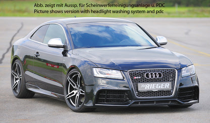 Audi A5 (B8/B81) Rieger Spoilerstoßstange  orig. Nebelscheinwerfer entfallen, ABS, für Fzg. mit Scheinwerferreinigungsanlage, S-Line Exterieur und ohne S-Line Exterieur, 
inkl. Montagezubehör, ABE