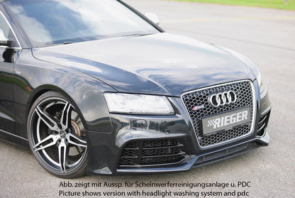 Audi A5 (B8/B81) Rieger Spoilerstoßstange  orig. Nebelscheinwerfer entfallen, ABS, für Fzg. mit Scheinwerferreinigungsanlage, S-Line Exterieur und ohne S-Line Exterieur, 
inkl. Montagezubehör, ABE