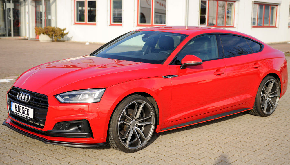 Audi A5 (B9/F5) Rieger Spoilerschwert für orig. S-Line Frontschürze für orig. Frontschürze, ABS, für Fzg. mit S-Line Exterieur, 
inkl. Montagezubehör, ABE