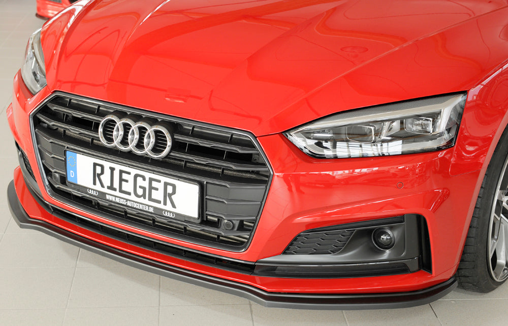 Audi A5 (B9/F5) Rieger Spoilerschwert für orig. S-Line Frontschürze für orig. Frontschürze, ABS, für Fzg. mit S-Line Exterieur, 
inkl. Montagezubehör, ABE