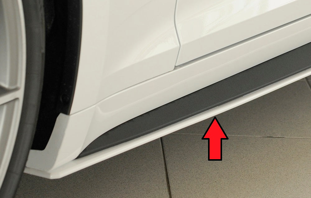 Audi A5 (B9/F5) Rieger Seitenschwelleransatz nur für S-Line-Schweller links, ABS, für Fzg. mit S-Line Exterieur, 
inkl. Montagezubehör, Gutachten