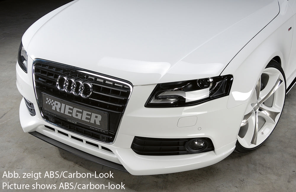 Audi A4 (B8/B81) Rieger Spoilerschwert für Spoilerlippe 55501 mittig, ABS, für Fzg. ohne S-Line Exterieur, 
inkl. Montagezubehör, ABE