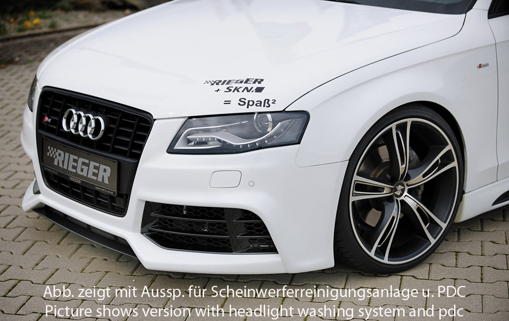 Audi A4 (B8/B81) Rieger Spoilerstoßstange  ABS, für Fzg. mit S-Line Exterieur und ohne S-Line Exterieur, 
inkl. Montagezubehör, ABE