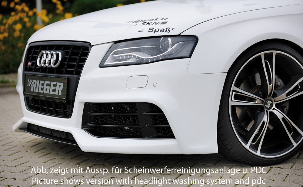 Audi A4 (B8/B81) Rieger Spoilerstoßstange  ABS, für Fzg. mit S-Line Exterieur und ohne S-Line Exterieur, 
inkl. Montagezubehör, ABE