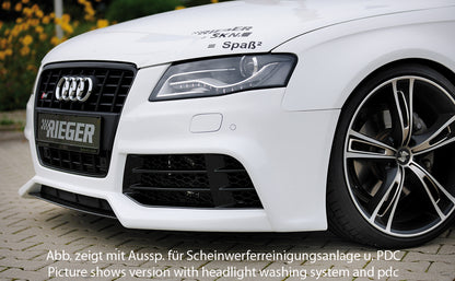 Audi A4 (B8/B81) Rieger Spoilerstoßstange  ABS, für Fzg. mit S-Line Exterieur und ohne S-Line Exterieur, 
inkl. Montagezubehör, ABE