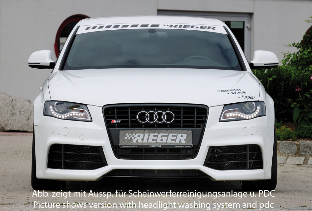 Audi A4 (B8/B81) Rieger Spoilerstoßstange  ABS, für Fzg. mit S-Line Exterieur und ohne S-Line Exterieur, 
inkl. Montagezubehör, ABE