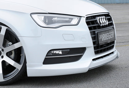 Audi A3 (8V) Rieger Spoilerschwert für Spoilerlippe 56780 mittig, für Spoilerlippe, ABS, für Fzg. ohne S-Line Exterieur, 
inkl. Montagezubehör, ABE
