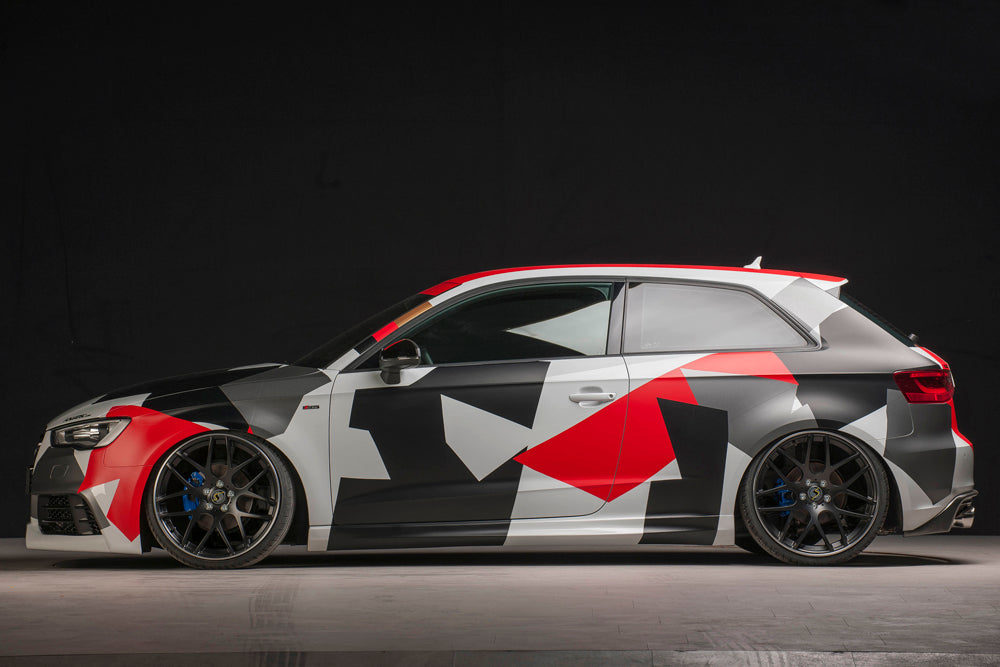 Audi A3 (8V) Rieger Spoilerstoßstange  ABS, für Fzg. mit S-Line Exterieur und ohne S-Line Exterieur, 
inkl. Alugitter, Montagezubehör, ABE