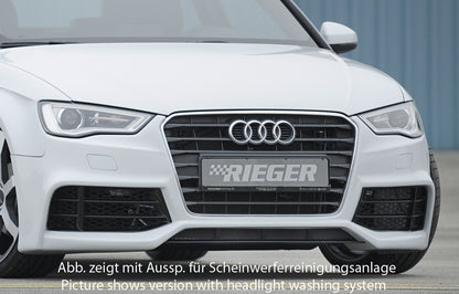 Audi A3 (8V) Rieger Spoilerstoßstange  ABS, für Fzg. mit S-Line Exterieur und ohne S-Line Exterieur, 
inkl. Alugitter, Montagezubehör, ABE